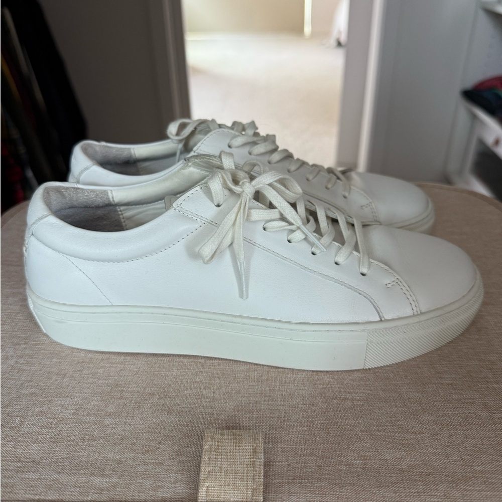 Uniform Standard (London -based brand) White Leather Sneakers